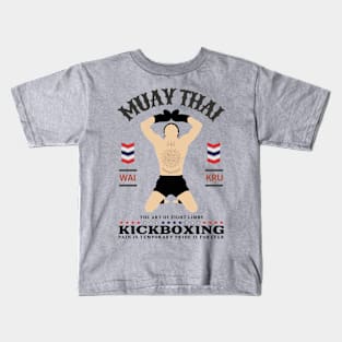 Vintage Muay Thai Wai Kru Kids T-Shirt